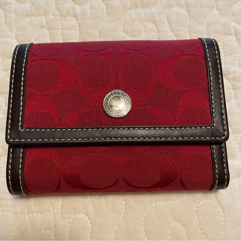 Coach Wallet Red